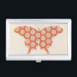 Decorative Butterfly Patterns on Cream Background Business Card Holder<br><div class="desc">The cream background of this June Erica Vess piece allows the colours of the butterfly patterns to leap off the print. If you love modern art,  or just love butterflies,  this is the piece for you!</div>