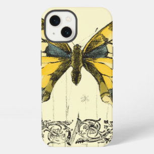 Decorative Butterfly with Wildflowers iPhone Case