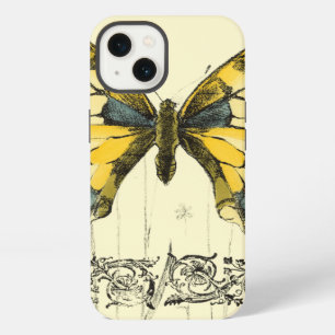 Decorative Butterfly with Wildflowers iPhone Case