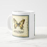 Decorative Butterfly with Wildflowers