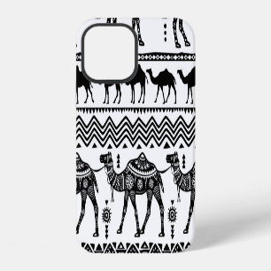 Decorative Camels Seamless Pattern Design iPhone 12 Case