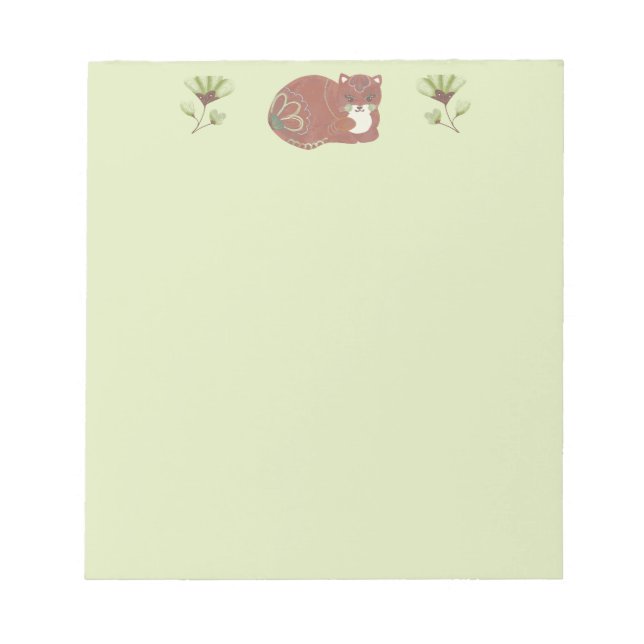 Decorative Cat Notepad (Front)