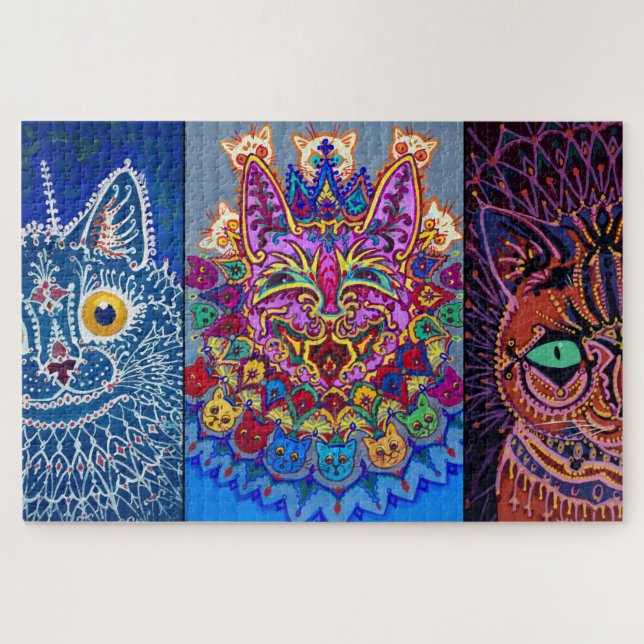 Decorative Cats by Louis Wain Jigsaw Puzzle (Horizontal)
