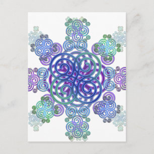 Decorative Celtic design. Postcard