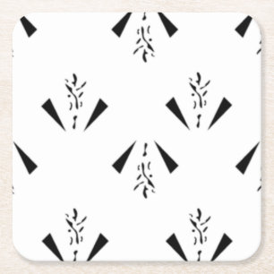 Decorative, Charcoal Grey Paper Coaster