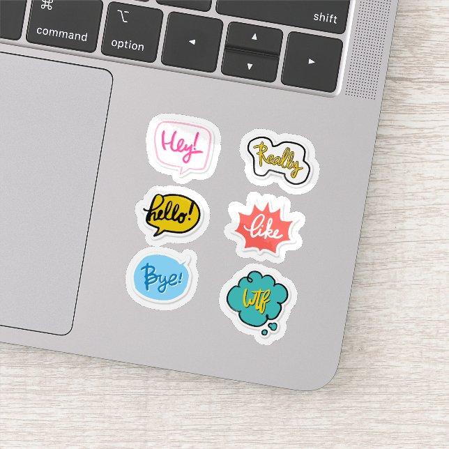 Decorative chat sticker set (Detail)