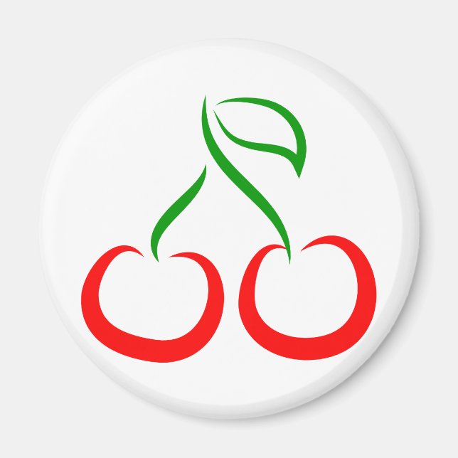 Decorative Cherries Magnet (Front)