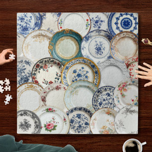 Decorative China Plate Collection Art Jigsaw Puzzle