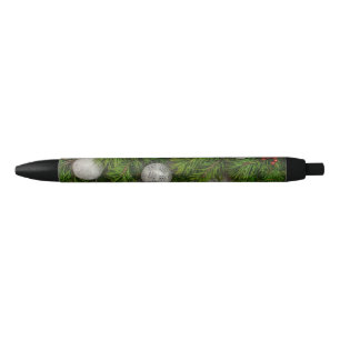 Decorative Christmas Backdrop Black Ink Pen
