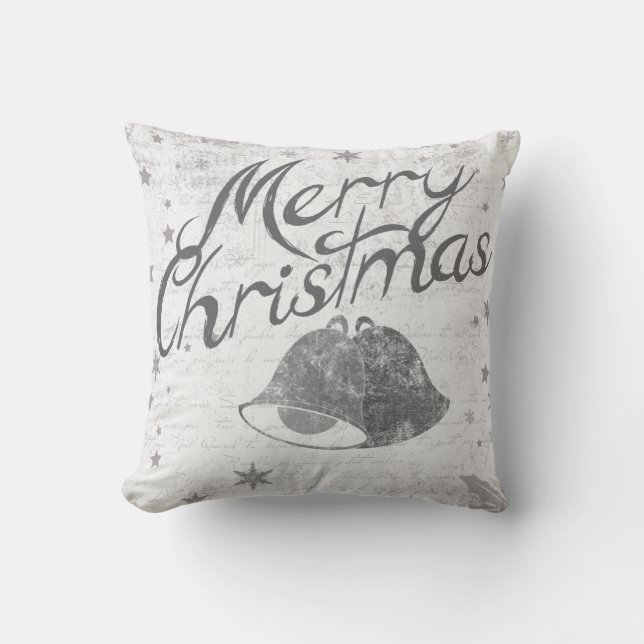 Decorative Christmas Bells Advent Cushion (Front)