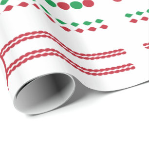 Decorative Christmas Border Frame Holiday Wrapping Paper