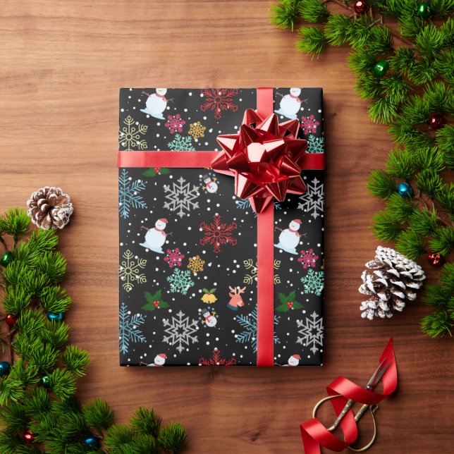 Decorative Christmas Decor Oranament Wrapping Paper (Holiday Gift)