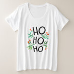 Decorative Christmas lettering with ho ho t-Shirts<br><div class="desc">Decorative Christmas lettering with ho ho t-shirts.</div>