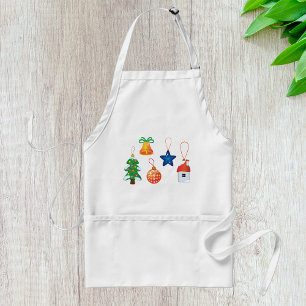 Decorative Christmas Ornaments Standard Apron