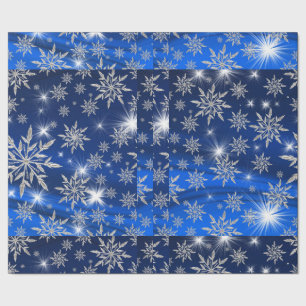 Decorative Christmas Ornaments with Snow Wrapping Paper