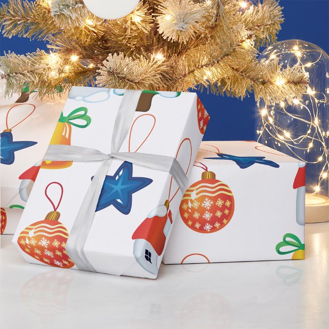 Decorative Christmas Ornaments Wrapping Paper (Creator Uploaded)