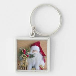 DECORATIVE CHRISTMAS SANTA KEY RING