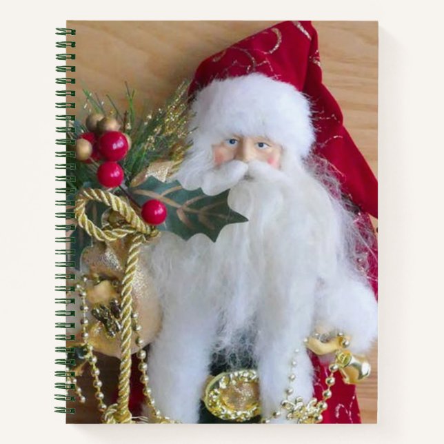 DECORATIVE CHRISTMAS SANTA NOTEBOOK (Front)