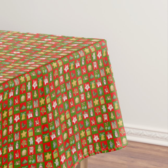 Decorative Christmas seamless pattern Tablecloth (In Situ)