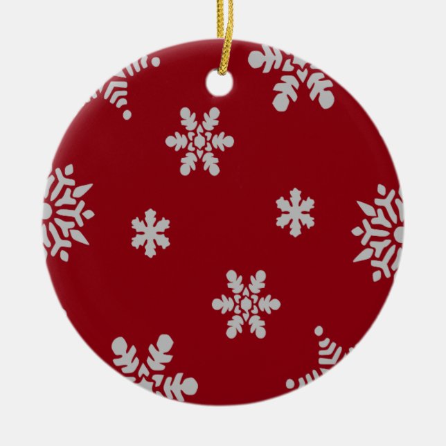 Decorative Christmas Tree Ornaments Snowflake (Front)