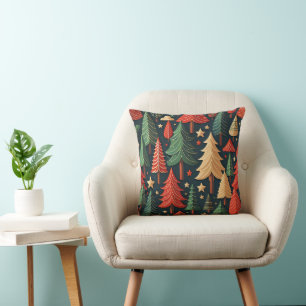 Decorative Christmas Tree Pattern Cushion