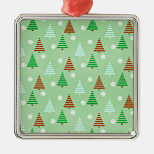 Decorative Christmas tree pattern Metal Ornament