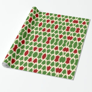 Decorative Christmas Tree Wrapping Paper