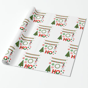 Decorative Christmas Tree Wrapping Paper