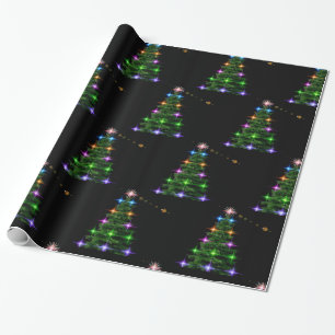 Decorative Christmas Tree Wrapping Paper