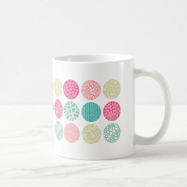 Decorative Circles - Colours 01 Coffee Mug (Right)