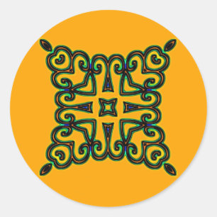 Decorative Classic Round Sticker
