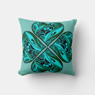 Decorative clover cushion