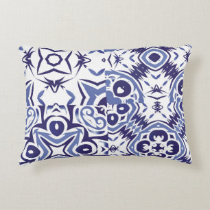 Decorative color ceramic azulejo tiles. Fashionabl Cushion