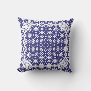Decorative color ceramic azulejo tiles. Minimal de Cushion