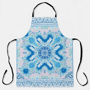 Decorative colorful ornament on white background,  apron