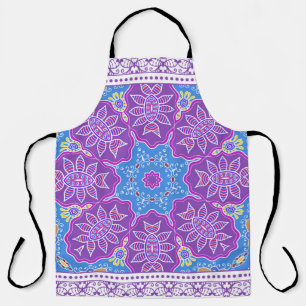 Decorative colorful ornament on white background, apron