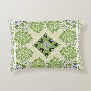 Decorative colorful ornament on white background,  cushion