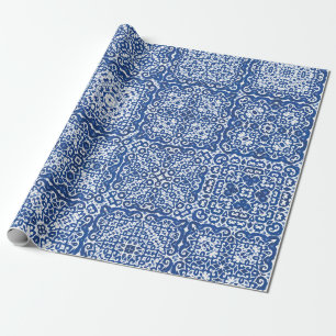Decorative colour ceramic azulejo tiles. Coloured Wrapping Paper