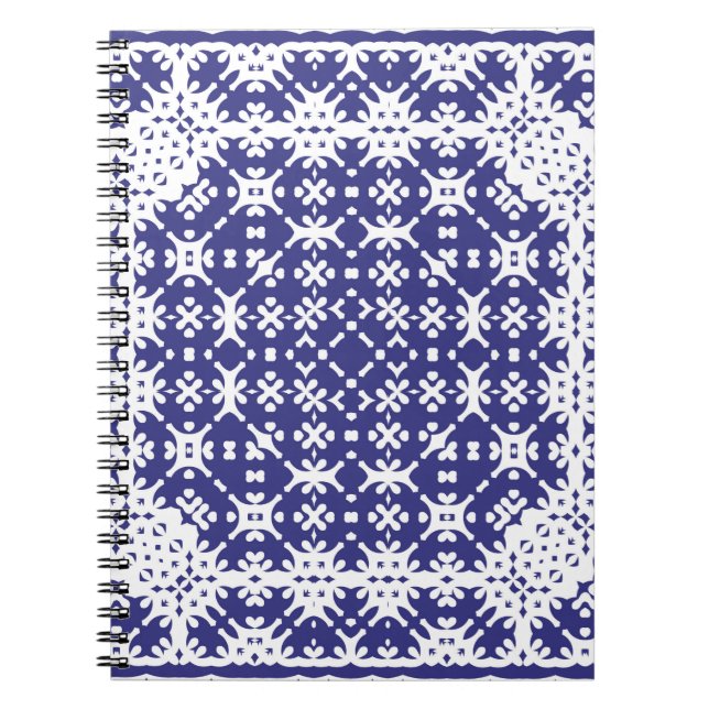 Decorative colour ceramic azulejo tiles. Minimal d Notebook (Front)