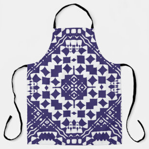 Decorative colour ceramic azulejo tiles. Vintage s Apron