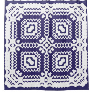 Decorative colour ceramic azulejo tiles. Vintage s Shower Curtain