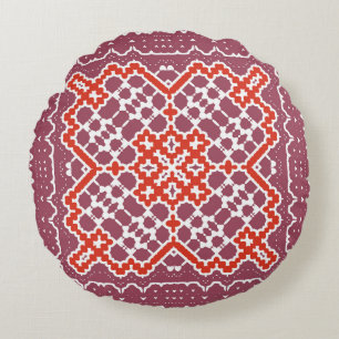 Decorative colour ceramic talavera tiles. Bathroom Round Cushion