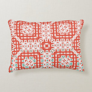 Decorative colour ceramic talavera tiles. Vintage Cushion
