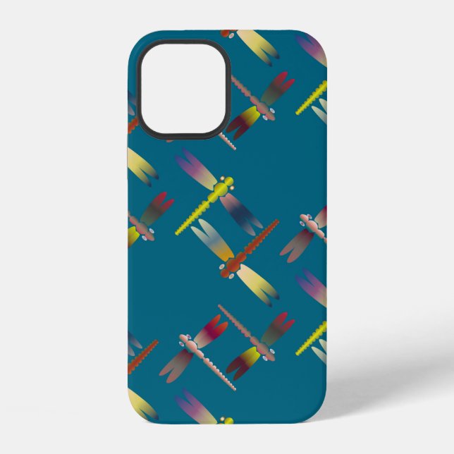 Decorative coloured seamless pattern with cute dra iPhone case (Back)