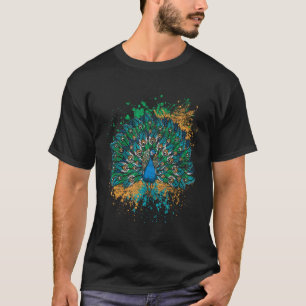 Decorative Colourful Tail Peacock T-Shirt