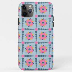 Decorative colourful tile iPhone 11 pro max case