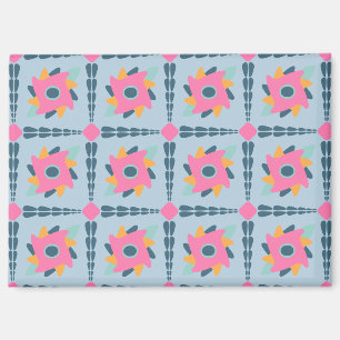 Decorative colourful tile magnet