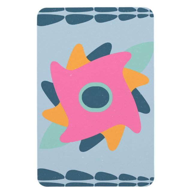Decorative colourful tile magnet (Vertical)
