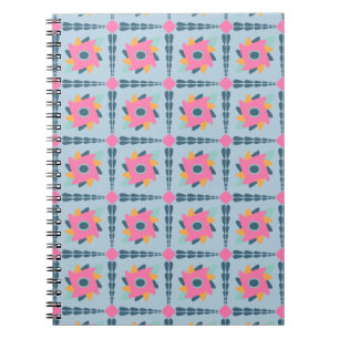 Decorative colourful tile notebook