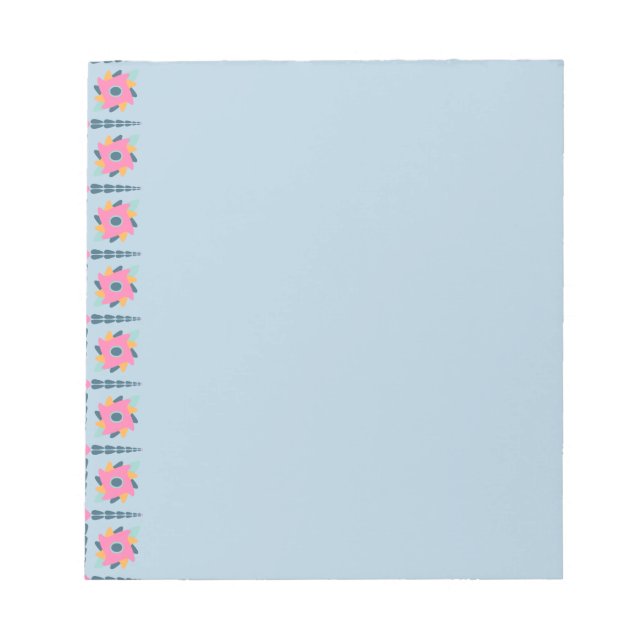 Decorative colourful tile notepad (Front)
